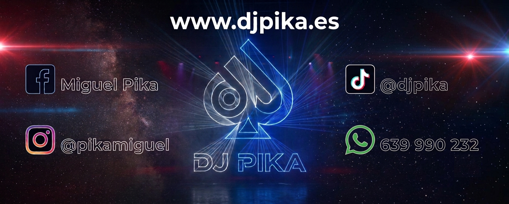 DJ Pika Banner Contacto